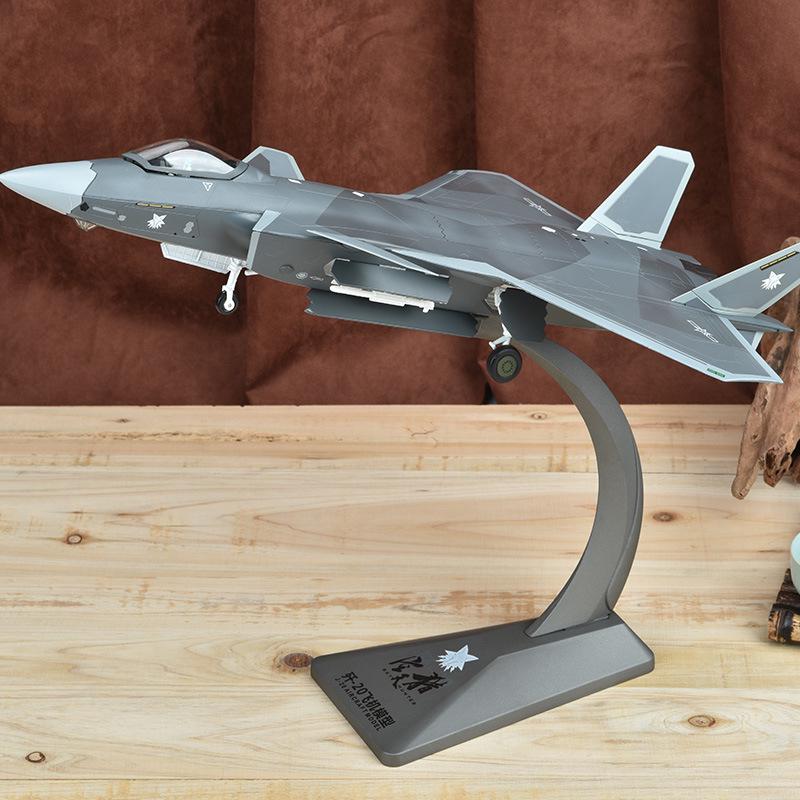 J-20 Stealth Fighter 1:60 Alloy Display Model - Static Aviation Military Gift