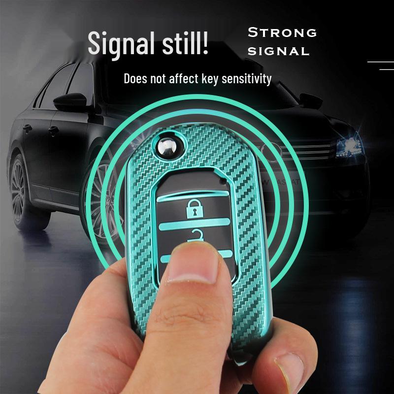 Honda B Type Carbon Fiber Texture TPU Car Key Case
