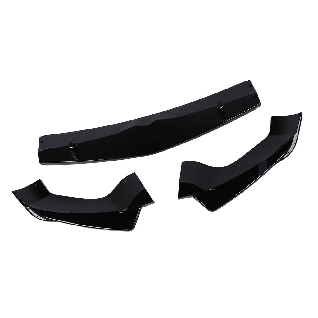 Front Bumper Lip Spoiler Glossy Black Sporty Look Front Lip Spoiler Splitter Protector Replacement for Stelvio 2017 and