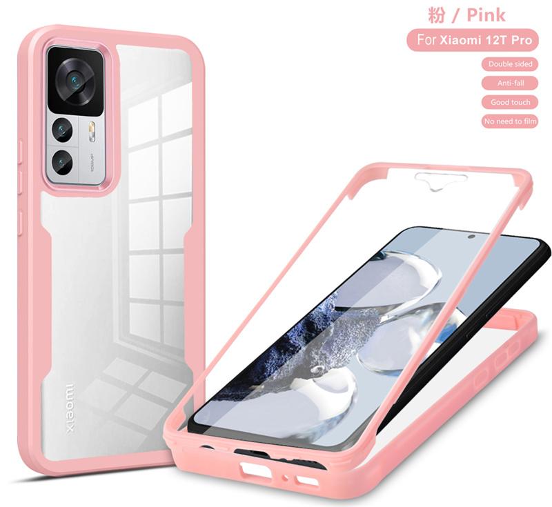360 With Screen Protect Phone Cases For Xiaomi 12T Pro Case Full Shockproof PC+TPU Cover For Xiomi Xiaomy Mi12T Mi 12T 12 T Pro