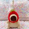 Little Red Book Capybara & Guinea Pig Plush Keychain Ornament