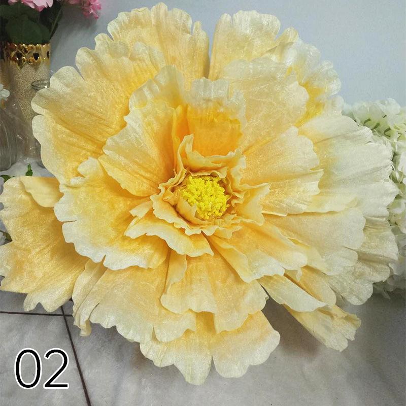 1 Pcs Artificial Large Peony Flower Wall Panels 30/40/50cm Silk Flower Head Wedding Backdrop Party Birthday Wall Hanging Decor