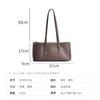 Korean Minimalist Trend Lazy Style High-end Feel Hand-held Bill Of Lading Shoulder Bag Light Luxury Texture Top Layer Cowhide Women's Armpit