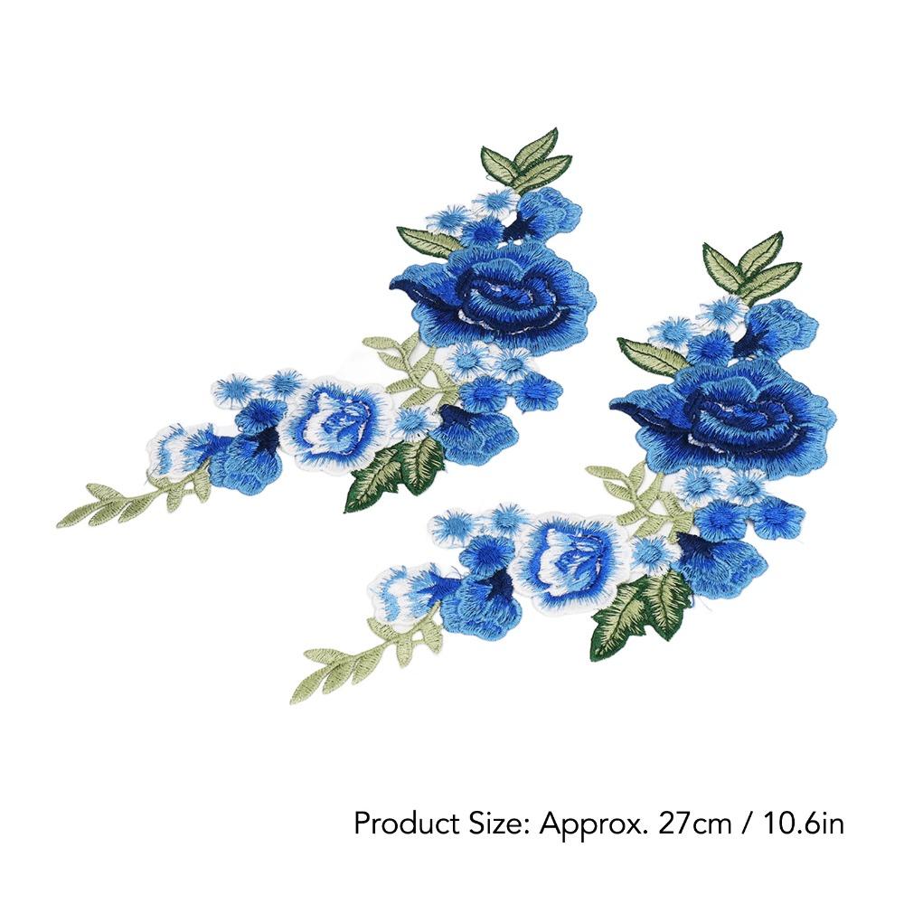 4pcs Iron On or Sew On Floral Appliques Handmade Iron On Patches  DIY Crafts Sewing