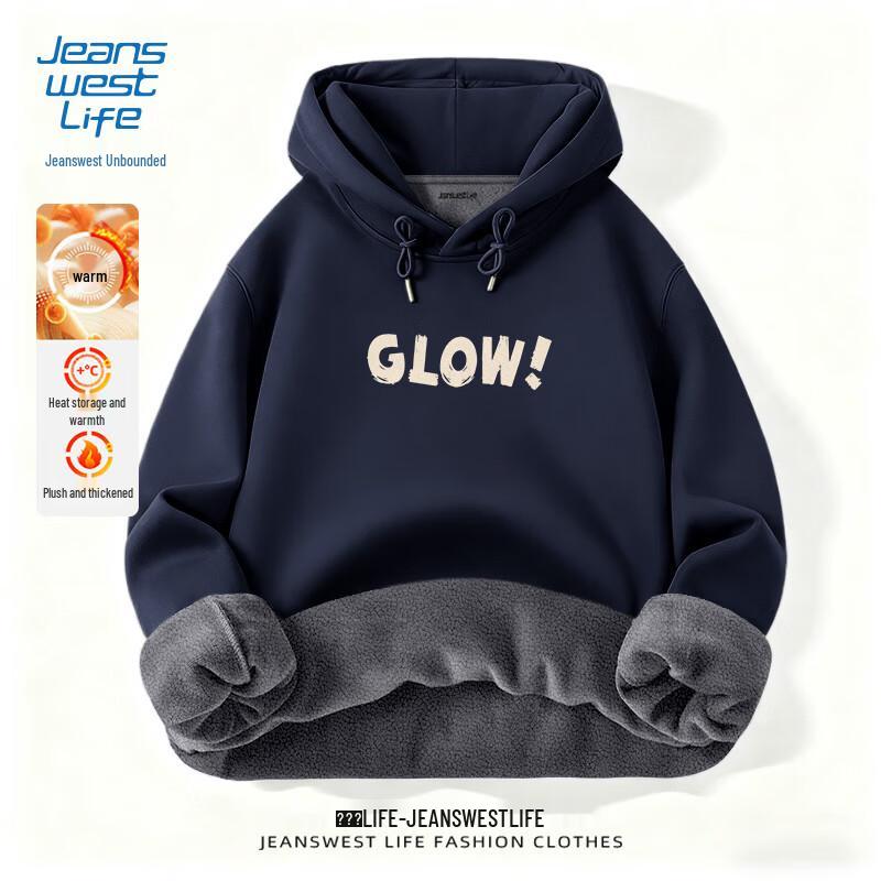 

Jeanswest Life Men s Winter Fleece Hooded Sweatshirt M