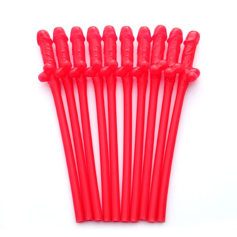 Hens Party Accessory Drink Plastic Willy Dick Dicky Straws Novelty Nude Straw
