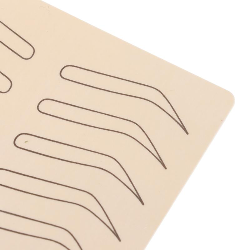 Rubber Tattoo Practice Fake Skin False Eyebrows Tattoo Training Learning 7"X6"