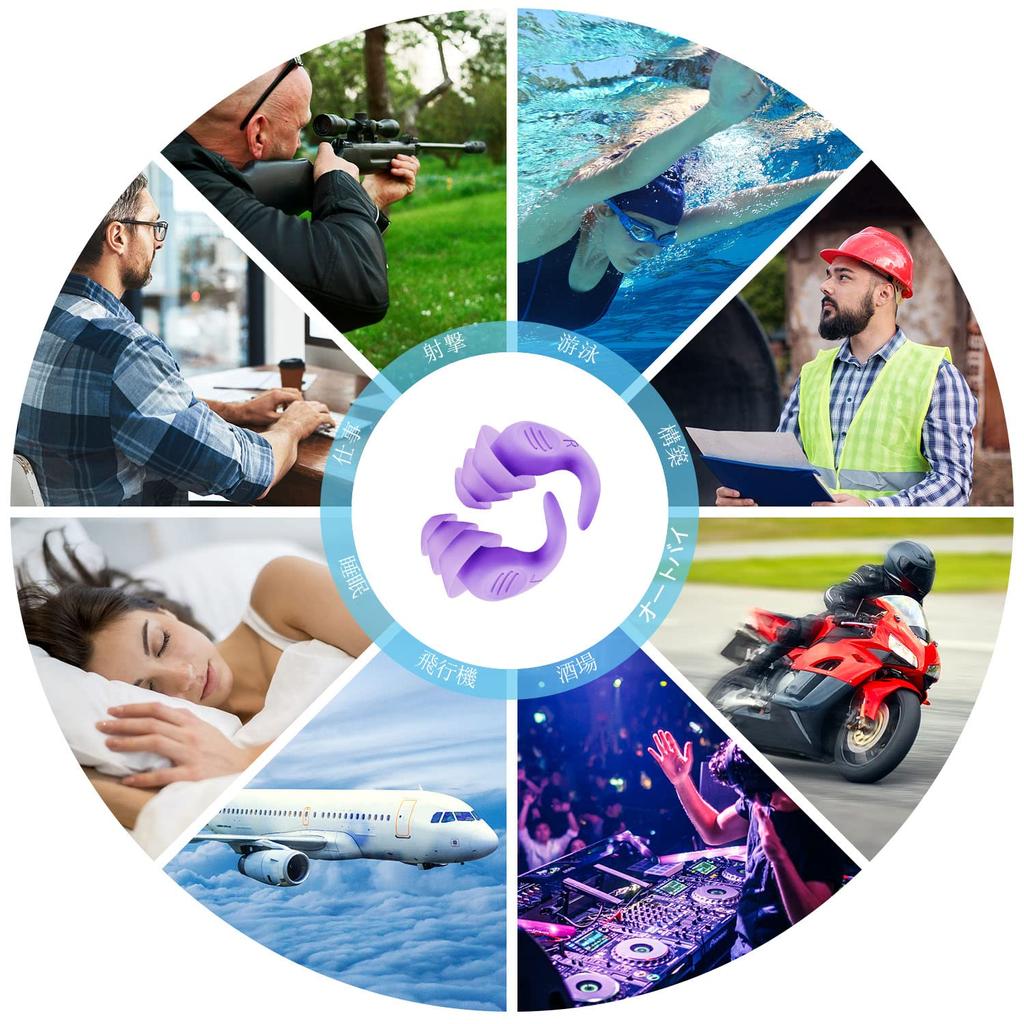 Öronproppar för sömn Komplett ljudisolering Sömnöra Öronproppar för live 2 par mjuka silikonljudreducerande öron Återanvändbara och tvättbara