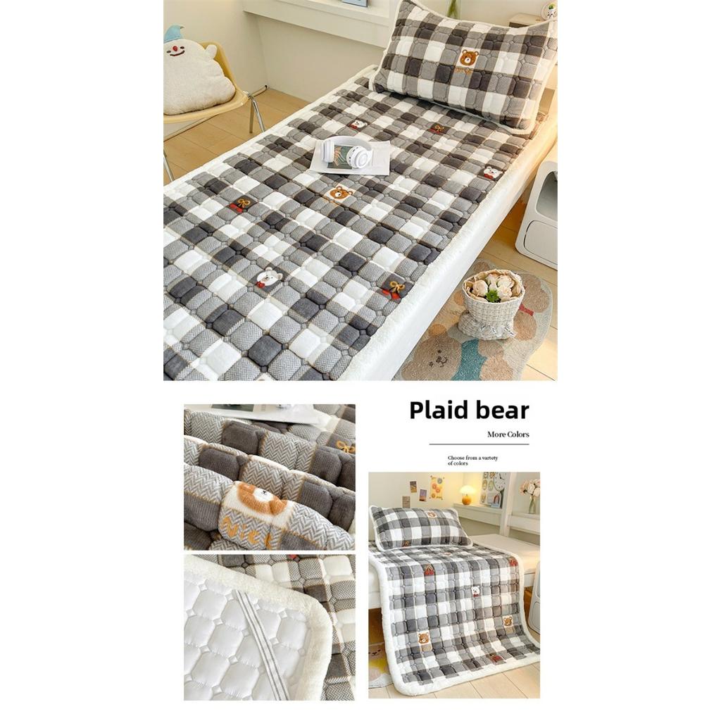 Thickened Milk Velvet Mattress, Student Dormitory Insulation, Cotton Padded Single Mattress, Foldable Machine Washable Bed Mattress