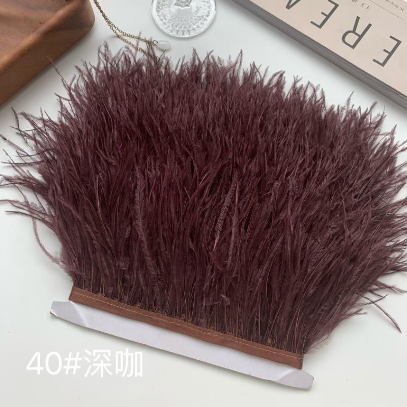 Ostrich Hair Cloth Edge 10-15Cm Clothing Accessories Diy Skirt Decoration Dress Neckline Cuffs Feathers