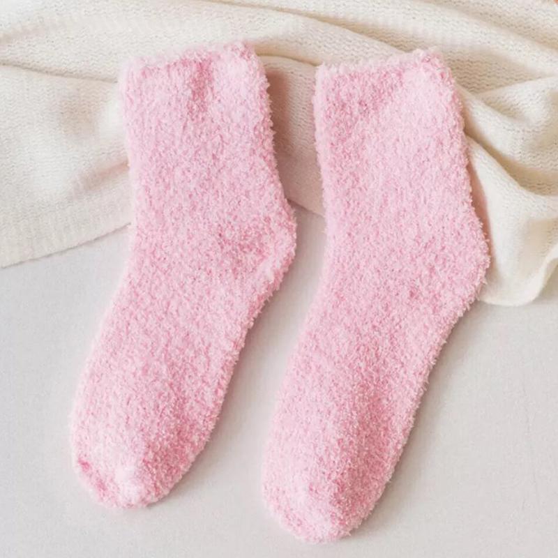 6 Pairs Warme Dicke Socke Frauen Dame Socke Plüsch Flauschigen Gemütliche Winter Fuzzy Bett Boden