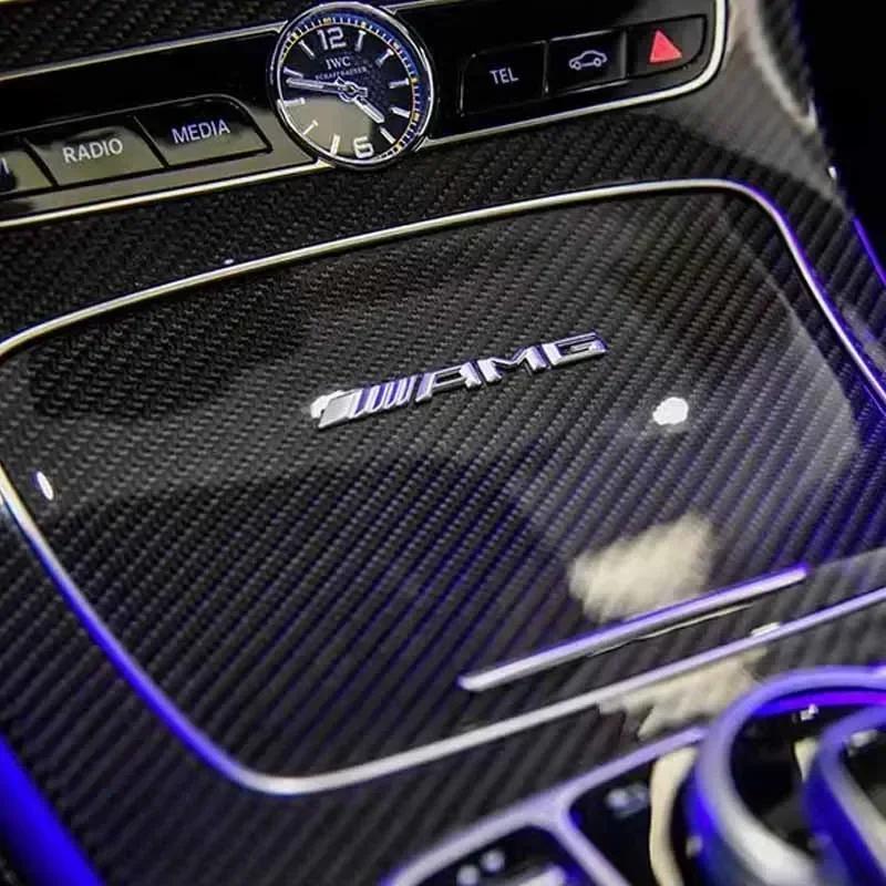 YEW1 MAYBACH 4MATIC AMG TURBO Letter Emblem Badge Interior Center Console Logo Car Styling Accessory 3D Sticker For Mercedes Benz1
