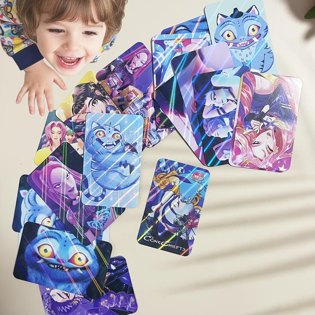30pcs Demon Hunter Card Anime Saja Boys Party Cosplay Gaming Collect Cards Sticker Huntrix Print Postcard Decorative Gift