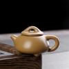 Mini Yixing Zisha Teapot Set with Tea Pet Ornament - Small Ceramic Chinese-Style for Wealth Attraction