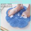 Mat Bathing Foot 30x30cm Soft Bristles Exfoliation Cleansing Shower Foot Mat With Suction Cup Design Home Bathroom Essential