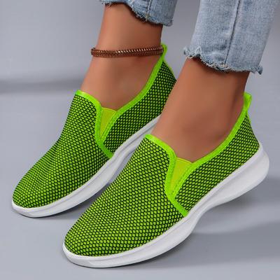 Fashion Spring Autumn Mesh Breathable Loafers Women Lightweight Slip On Casual Sneakers Woman Plus Size Comfort Soft Sole Walking Shoes