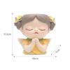 Girl Head Planter Cartoon Girl Statue Figurine Resin Creative Flowerpot for Living Room Indoor Outdoor Garden Tabletop Gifts