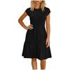 Women's Summer Fashion Sleeveless Round Neck Loose Patchwork Casual Dress