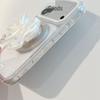Transparent Magnetic Bow Suction Phone Case for Apple iPhone 17 Pro Max - Full Coverage, 16th Gen