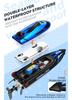HJ808 High-Speed 2.4G Remote Control Speedboat with Lights, 25KM/h Racing Water Toy.