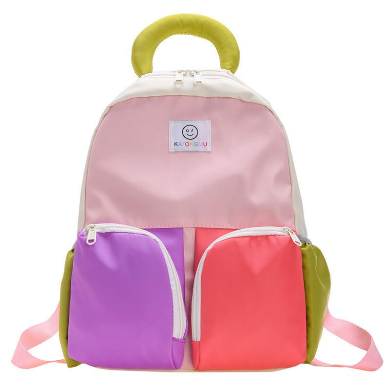 Trendy Large Capacity Nylon Backpack For Kids Stylish Casual Kids School Bag