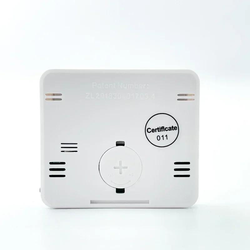 Multifunktions-Thermometer Hygrometer Automatische elektronische Temperatur-Feuchtigkeitsüberwachungsuhr 3,2 Zoll großer LCD-Bildschirm