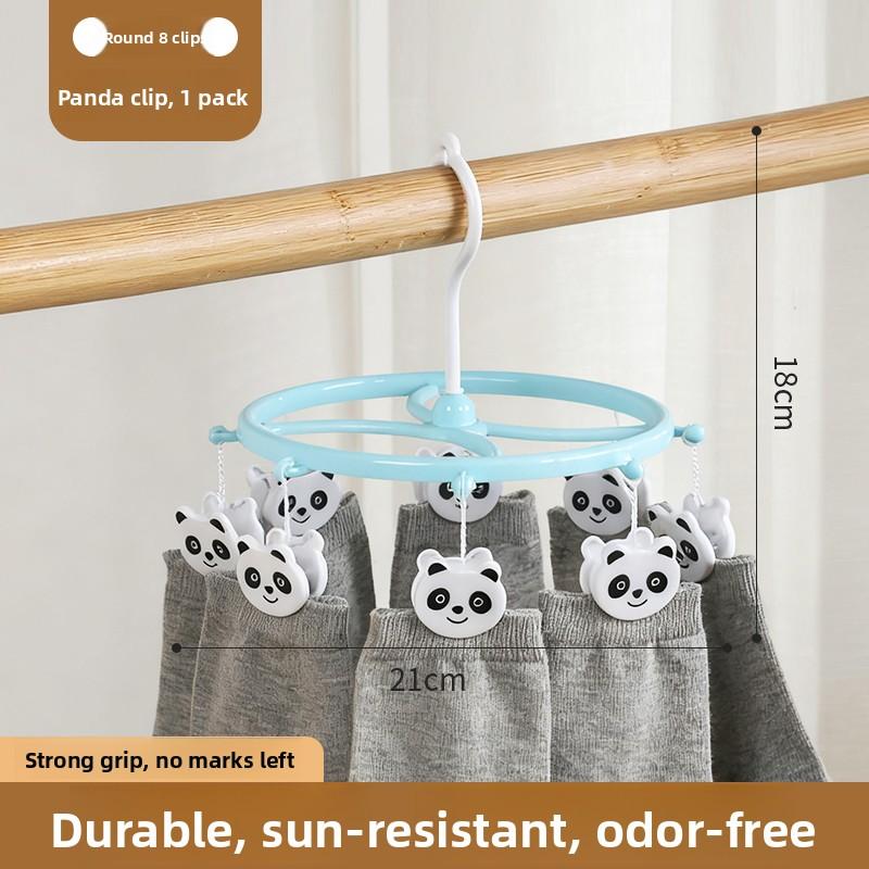 

Multi-Clip Clothes Drng Ra Underwear Sos Holder Dormi Multi-Functional Cooling Sos elf Home Balcony Storage Org...