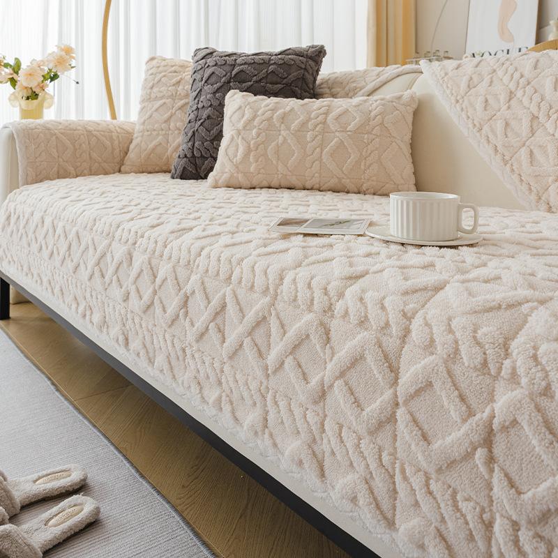 

1 шт. Плюшевая подушка для дивана, Противоскользящий защитный чехол, Подходит для домашнего декора, Чехол для дивана, Подушка для дивана для офисов, спален, гостиных 90*180cm