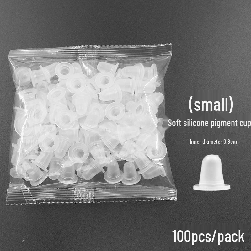 Transparent Silicone Tattoo Ink Cup Holder for Permanent Makeup - Acrylic Ink Rack and Mixing Base