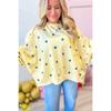 Felpa oversize da donna Autunno Inverno, Stampa Pois Blocco Colore, Top Casual Moda Transfrontaliera