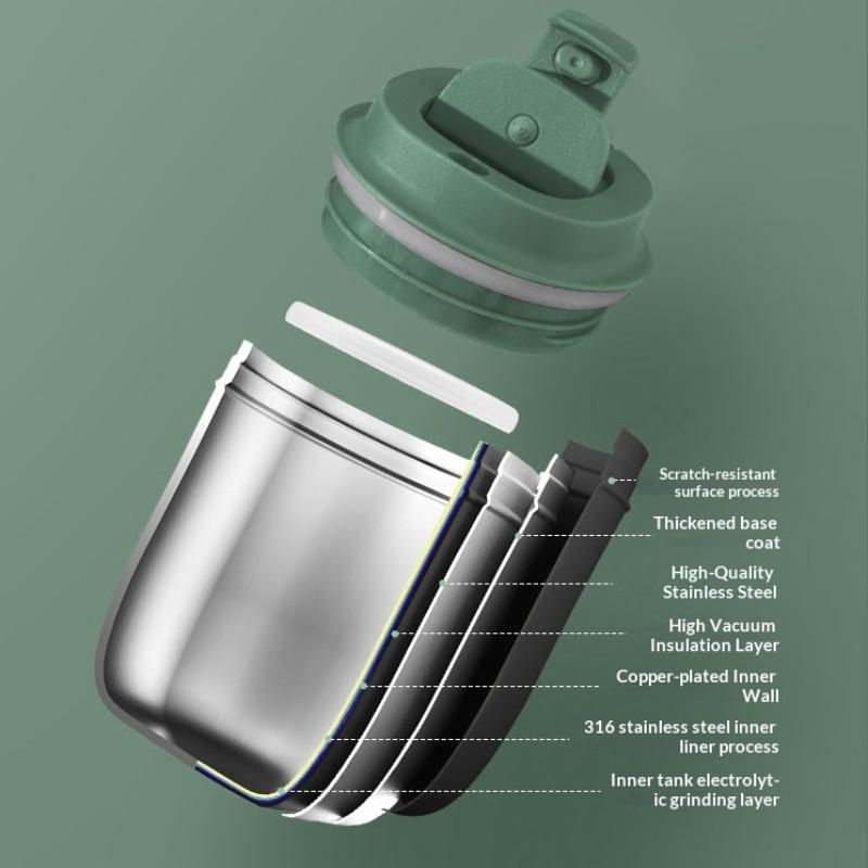 Mini Thermos Bottle Coffee Mug Stainless Steel Cup Thermal Leakproof Vacuum Flask Double Wall Tumbler Insulated Travel Drinkware