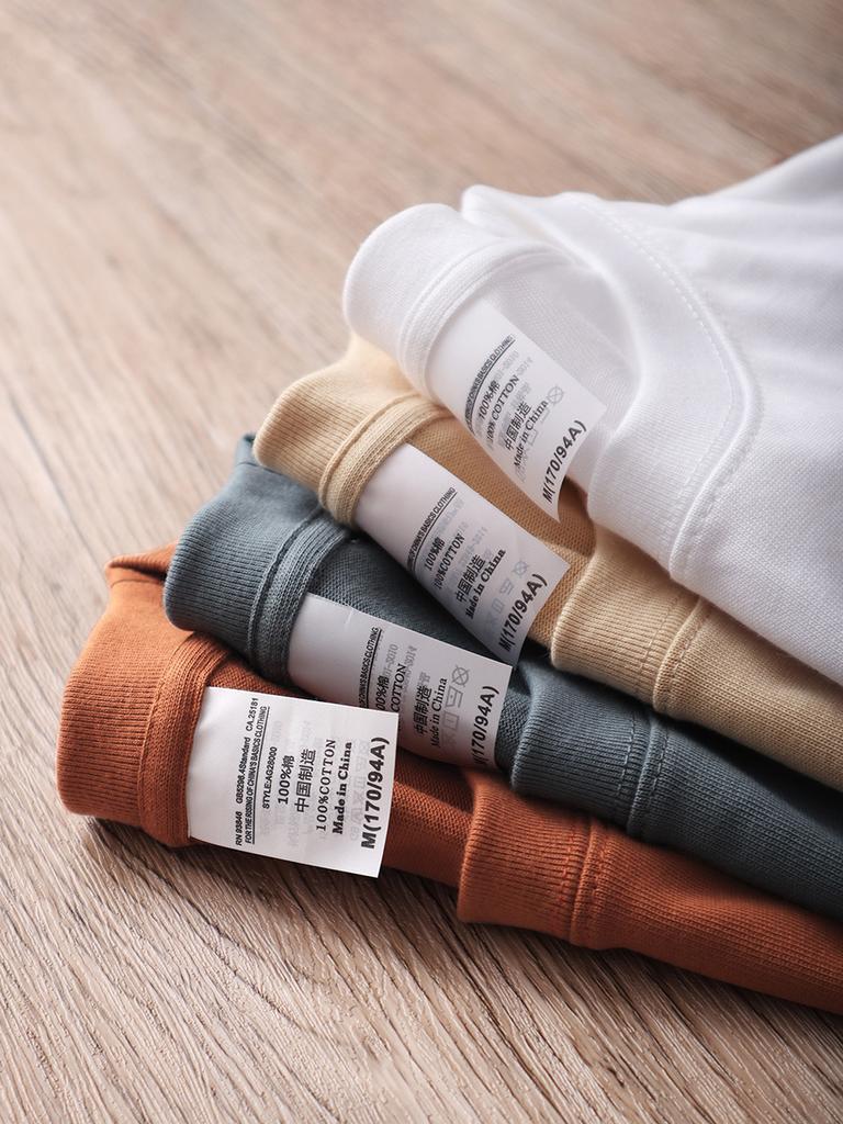 280 Grams Heavy T-shirt 9.9oz High Qualtity Oversized for Men Short Sleeve Tee Cotton Solid Color Trend Leisure