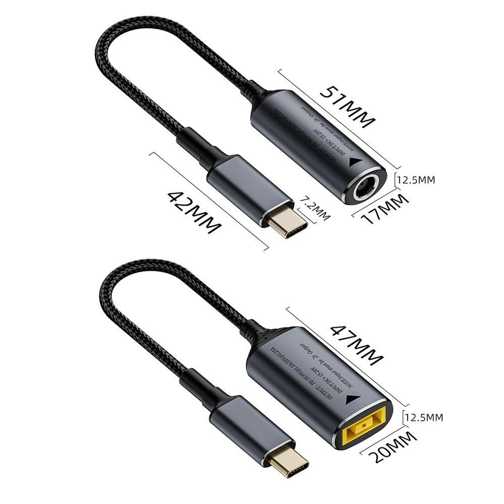 5/9/20V Laptop Charging Cable PD 100W DC to USB C Connector for Lenovo/HP/Samsung Home Office