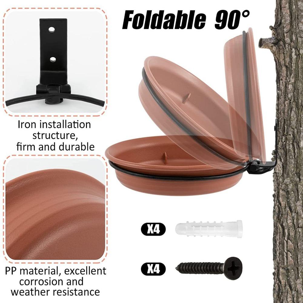 Hanging Creative Adjustable Outdoor Bird Feeder Pet Water Feeder Bird Food Trays Bird Bath Bowl