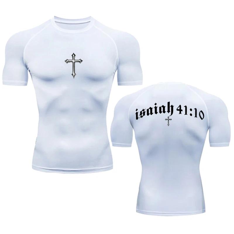 Sweat-Absorbent Compression Shirt for Men Gym Workout Undershirts Baselayers Breathable Rash Guard Athletic Quick Dry T-Shirt Tees Tops