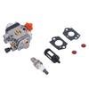 String Trimmer Carburetor Replacement 41801200610 Spark Plug Fuel Filter Gasket Assembly Kit