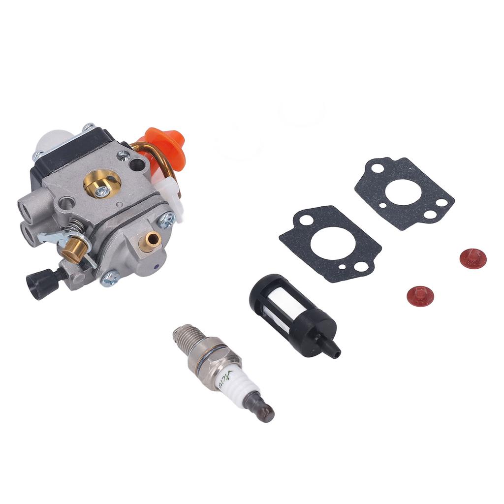 String Trimmer Carburetor Replacement 41801200610 Spark Plug Fuel Filter Gasket Assembly Kit