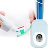 Universal Bathroom Wall Mounted Automatic Toothpaste Dispenser Toothpaste Squeezer Blue and White