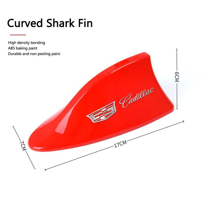 New Car Roof Shark Shape Fin Antenna For Cadillac Seville Escalade ATS BLS CT4 CT6 SLR CTS SRX XT5 XT6 XTS Radio Signal Aerial