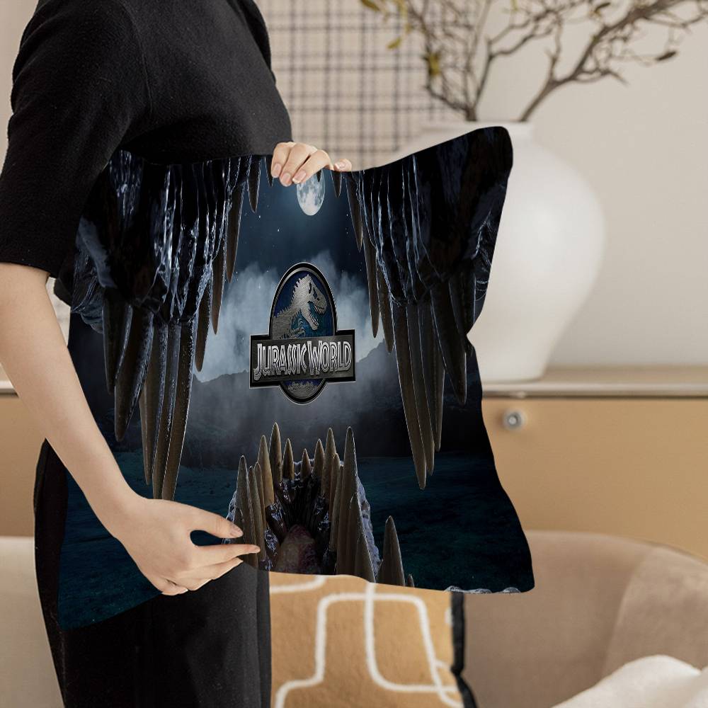 J-Jurassic P-Park Kudde Gåva Hemmakontor Dekoration Sovrum Soffa Bil Kuddfodral fodral 45x45