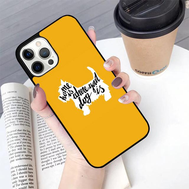 Autumu West Highland Terrier Westie Phone Case Cover for iPhone 17 Air 16 16e 15 12 11 13 14 Pro Max Apple Plus