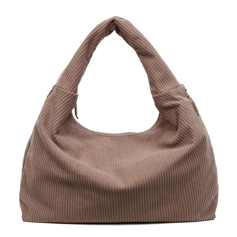 

Corduroy Spacious Tote Bag Women s Casual Daily Large Capacity Shoulder Bag хакі