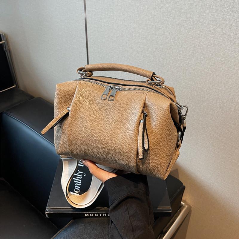 Bag Women Pu Leather Crossbody Handbag With Puckered Design For Daily Use