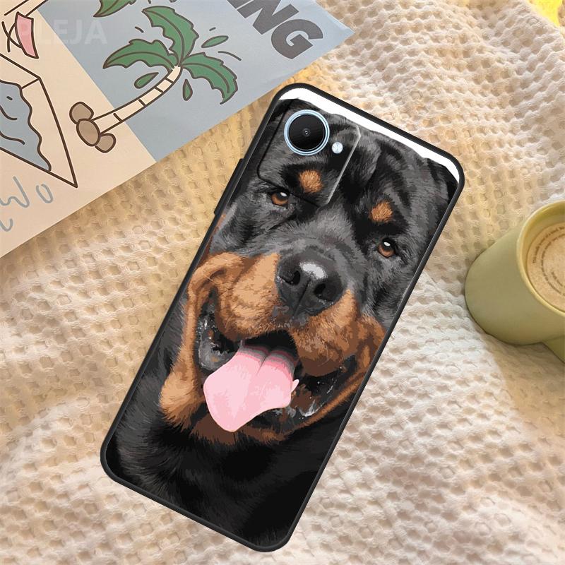 Rottweiler Dog Case For Realme GT6 GT7 Pro C67 C65 C63 C61 C55 C53 C51 C35 C71 C75 11 12 13 14 15 Pro Plus
