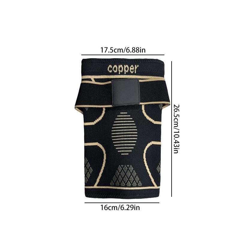 Copper Ion Sports Knee Pads Straps Pressurized Basketball Cushioning Protective Gear Cycling Mountaineering Breathable Knee Pads