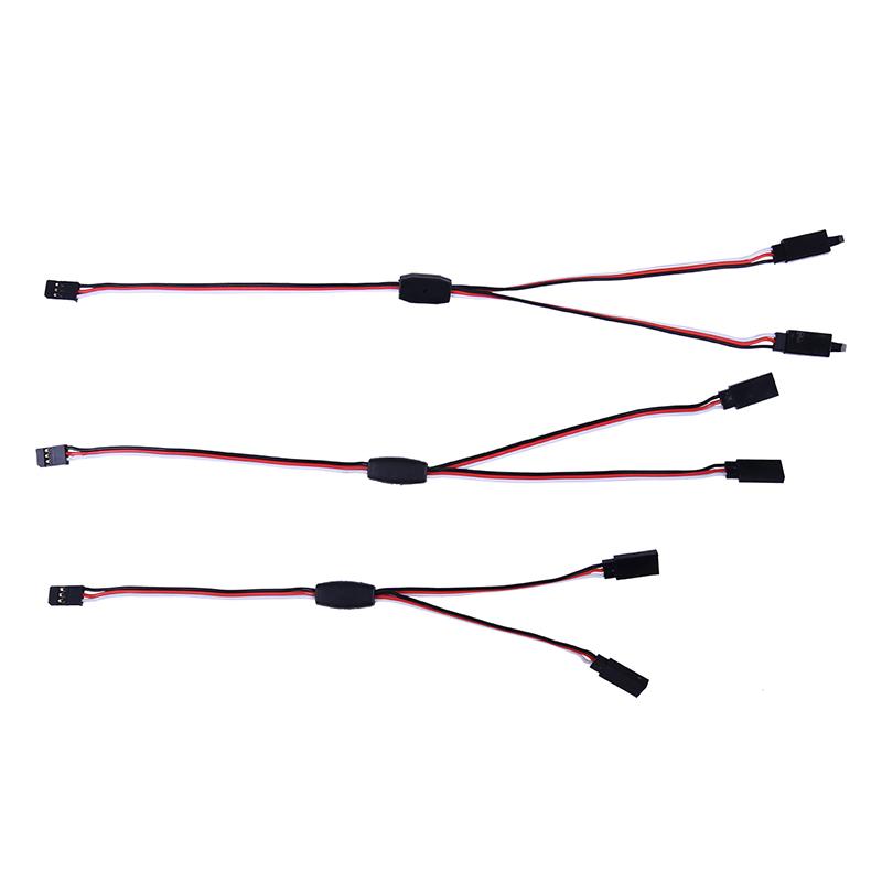 2Pcs 150/200/250/300Mm Rc Servo Y Extension Cord Cable Lead Wire For Jr Futaba Rc Battery Drone Car Boat Helicopter Airplane