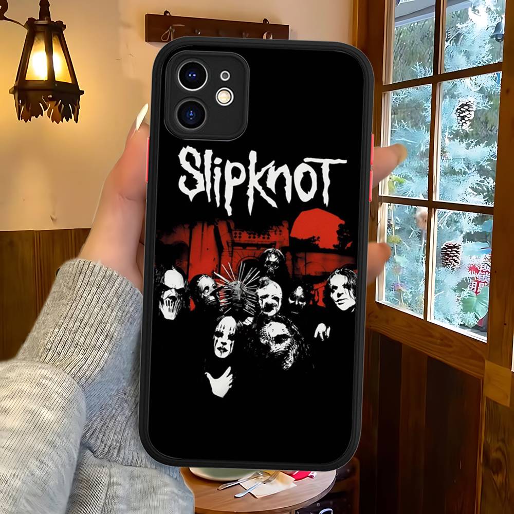 Slipknot Band Silicone Case For IPhone 16 15 14 13 12 11 Pro Max Plus X XS MAX Shockproof Matte Cover