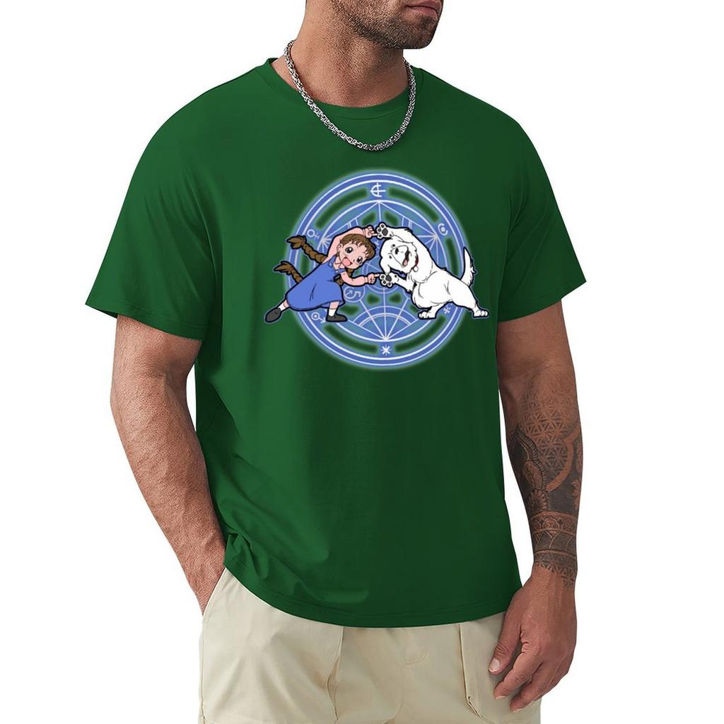 Fullmetal Fusion Alchemist T-Shirt Bluse Rapper Grafik-Tees Baggy Shirts Sommer Tops Kurzarm-Tee Herren