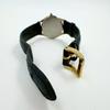 [USED] SEIKO EXCELINE Round Gold Leather Strap Watch