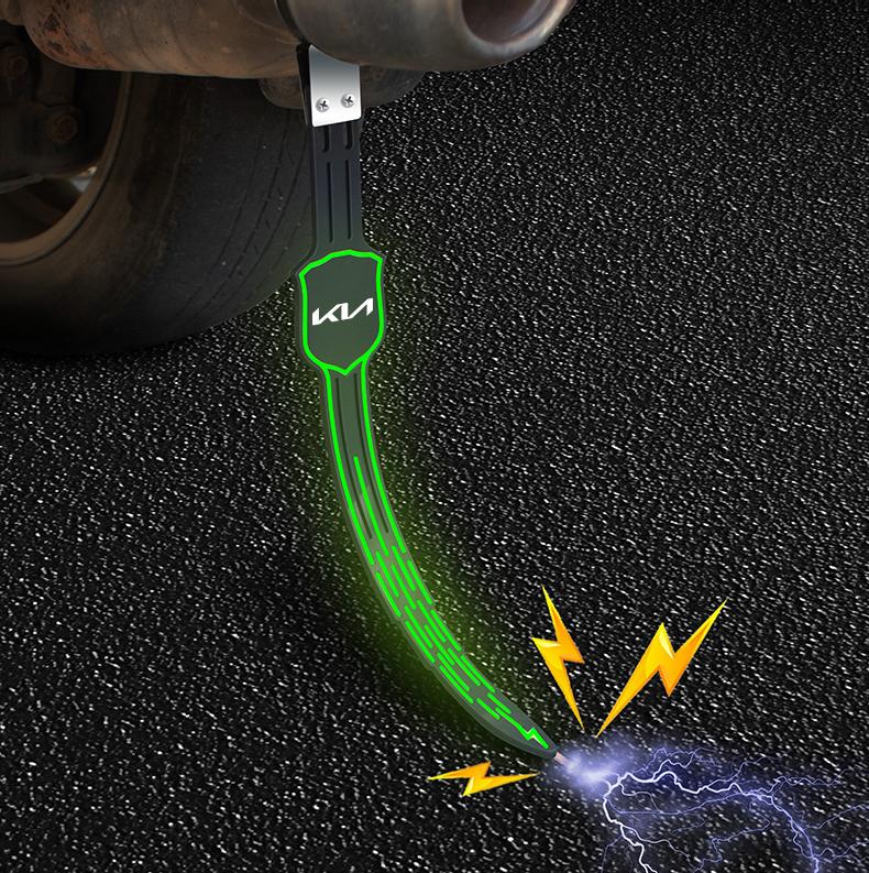 Car Styling Logo Anti-Static Earth Ground Wire Belt For KIA K9 Sportage Niro K5 Carnival EV6 EV9 EV3 K8 Stinger Forte Ceed Zqdtx40